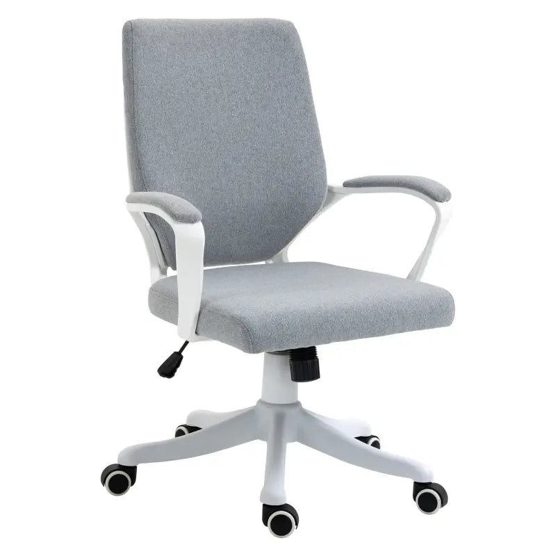 Vinsetto Home Office Chair Swivel Task Computer Desk Chair w/ Lumbar Support, Grey