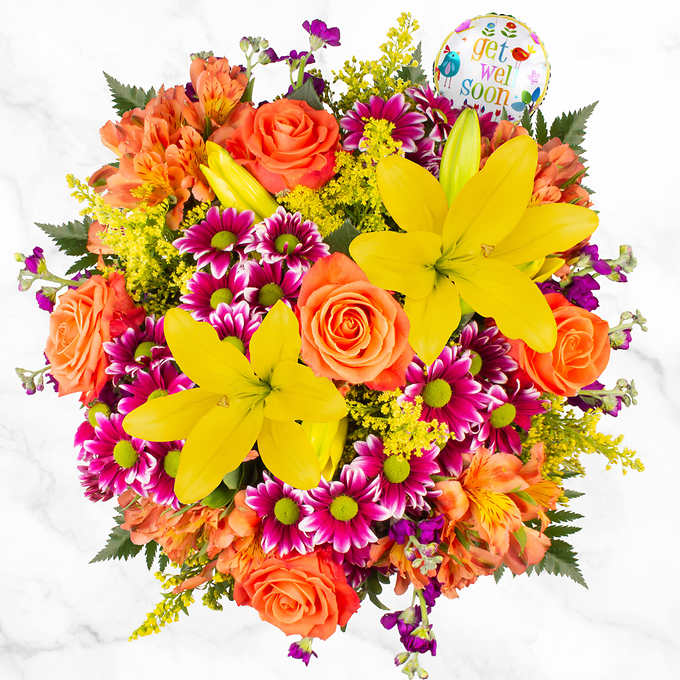 Get Well Wishes Floral Arrangement