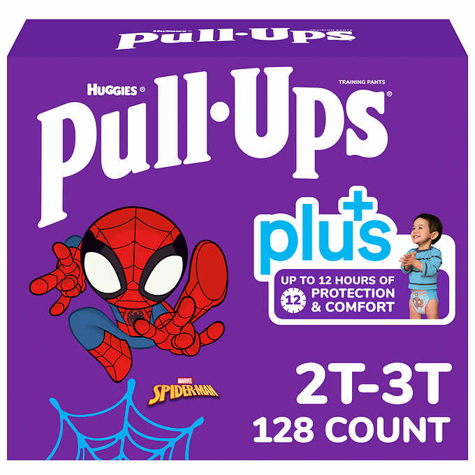 New 3T -4T Boys Spider-Man Pull Ups Plus New in Pkg 58 Count Training Pants