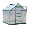 Outsunny 6' x 8' x 7' Walk-in Plant Polycarbonate Greenhouse with Temperature Controlled Window Hobby Greenhouse for Backyard/Outdoor