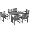 Outsunny 9-Piece Patio Outdoor Dining Set for 8, Aluminum Frames Patio Dining Furniture Set with Expandable Table, Adjustable High Back Portable Chairs and Mesh Fabric Seats, Black