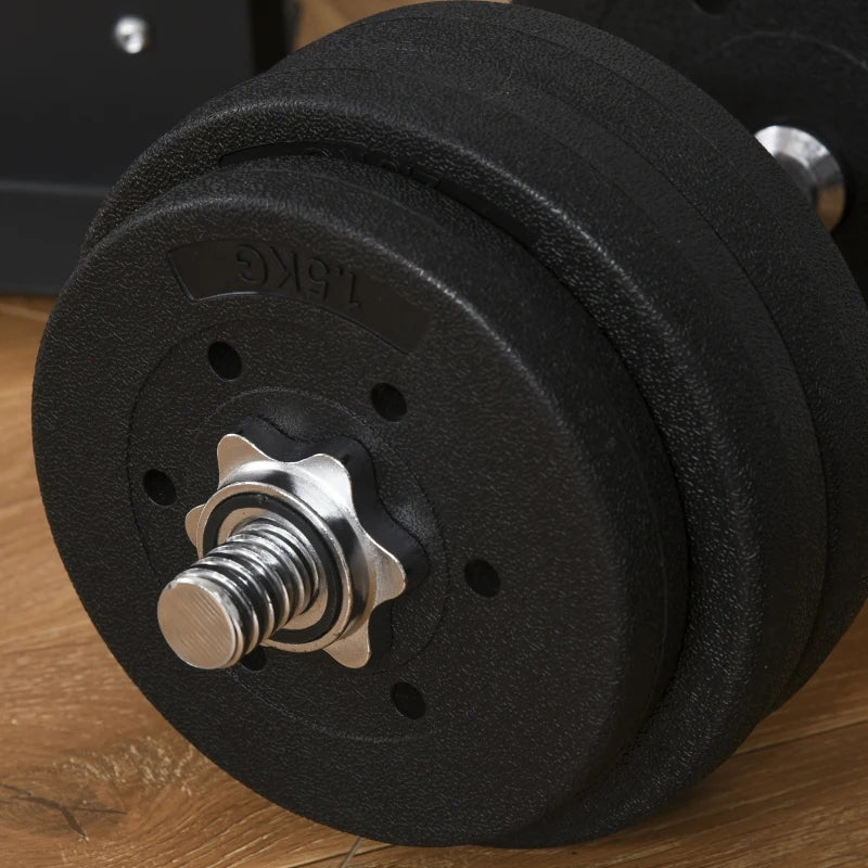 Soozier 66 lbs Adjustable Dumbbell Set for Upper & Lower Body Strength Training