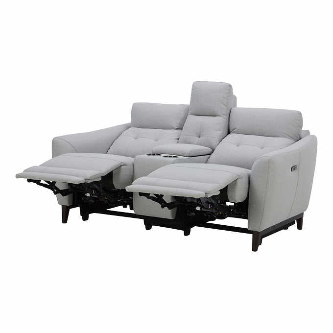 Alpendale Fabric Power Loveseat with Power Headrests
