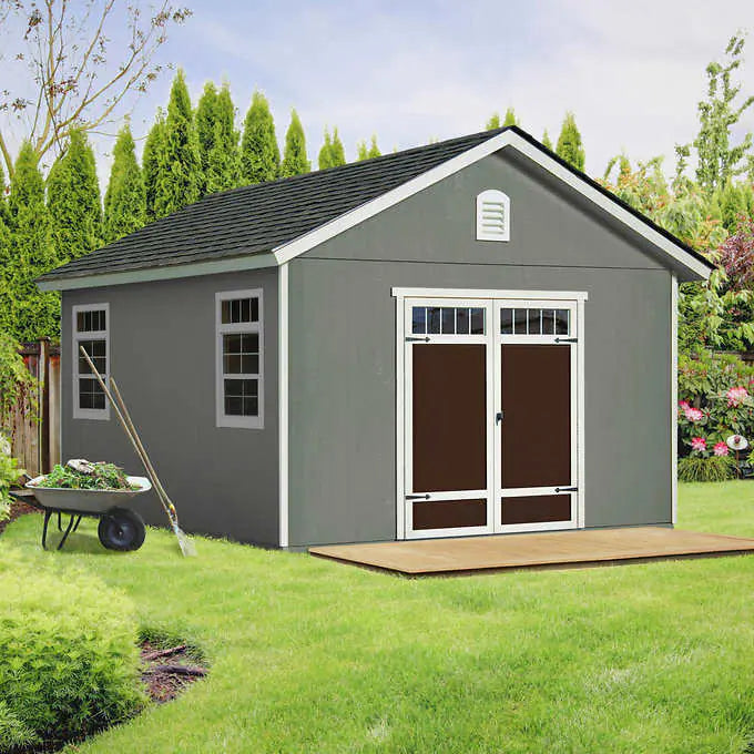 Piermont 12x16 Wood Storage Shed – Do It Yourself or Installed