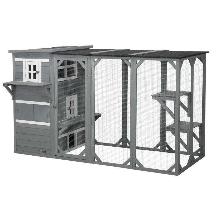 Multi tier shop cat cage