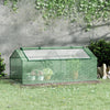 Outsunny 5.9’ L x 3.0’ W x 3.0’ H Portable Mini Greenhouse - 2 Large Zipper Doors Garden Planter