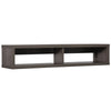 HOMCOM Wall Mounted Media Console, Floating Stand Component Shelf, Entertainment Center Unit, Walnut