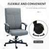 Vinsetto High Back Home Office Chair Computer Desk Chair w/ Arm, Swivel Wheels, Grey