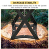 Outsunny Wood Splitter, Firewood Kindling Splitter for 8.75" Diameter Wood with Carbon Steel Wedge, Indoor/Outdoor Use for Bonfires or Camping Trips, Black
