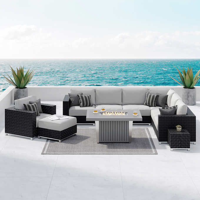 Sirio Soho 10-piece Seating with Fire Table