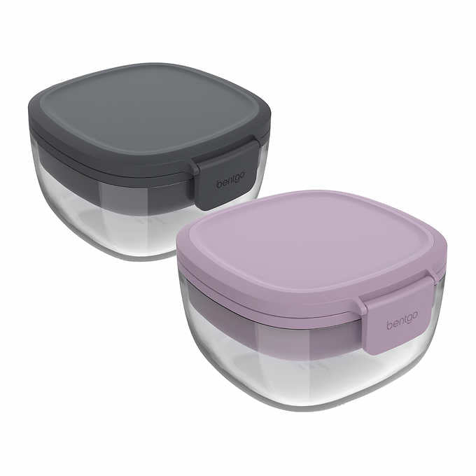 Bentgo Glass Salad Container, 2-pack