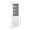 Bestar Audrea 25" Organize It Storage Unit with 3 Drawers in White