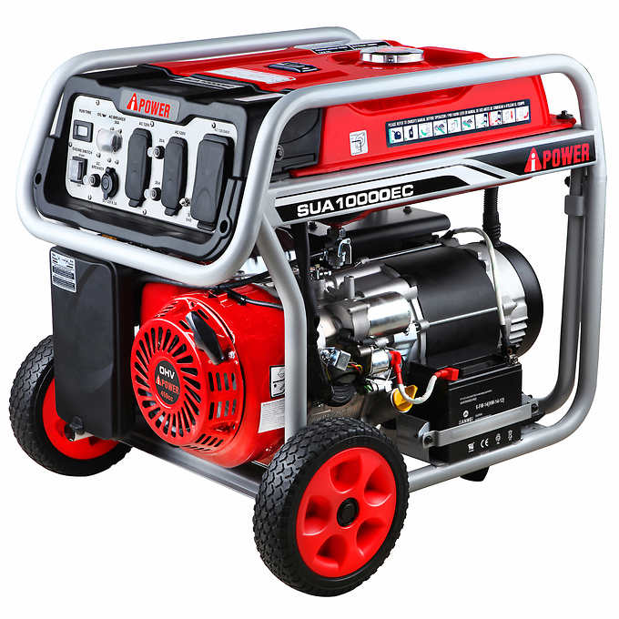 A-iPower 8200W Running / 10000W Peak Gasoline Powered Portable Generator with Electric Start