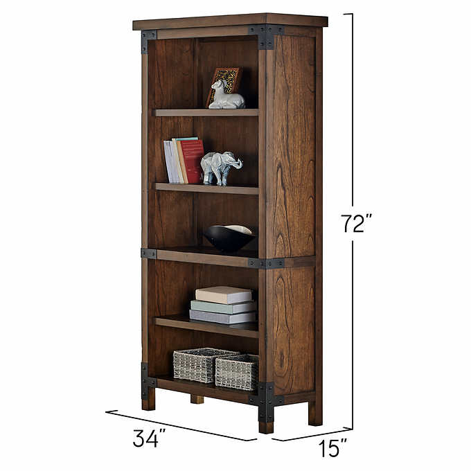Aberdeen 3-piece Desk, Open Bookcase and File