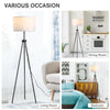 HOMCOM Modern Tall Floor Reading Light Fixture with Footswitch Pedal-1