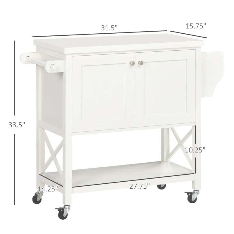 HOMCOM 3- tier Slim Storage Cart, Rolling Narrow Kitchen Cart on Wheels for Small Place, Slide Out Side Utility Cart for Bathroom, Laundry