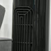 HOMCOM 37.75" Tower Fan Cooling for Bedroom with 3 Speeds, 12H Timer, 70°  Oscillating, LED Panel, and Remote Control, Black