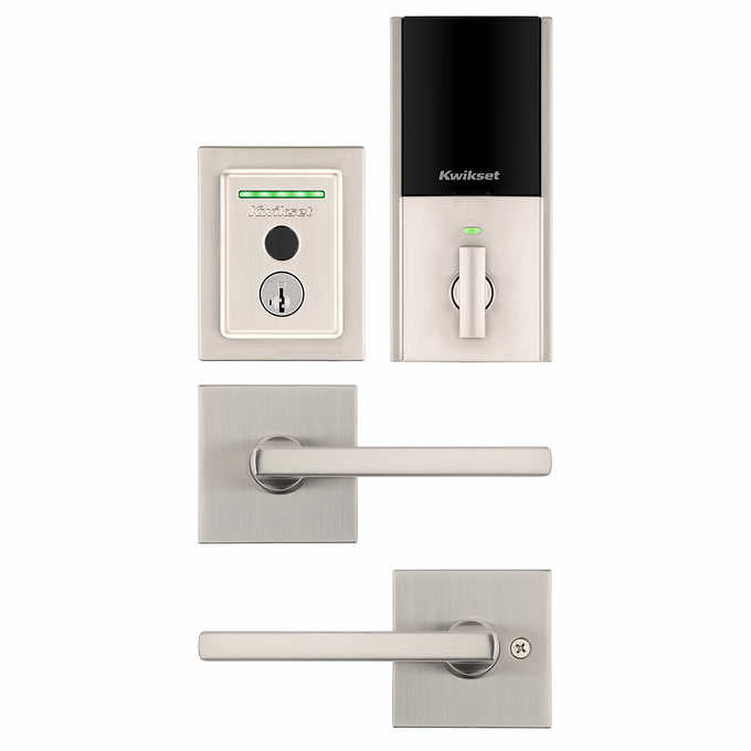 Kwikset Halo Touch Smart Lock with Halifax Levers