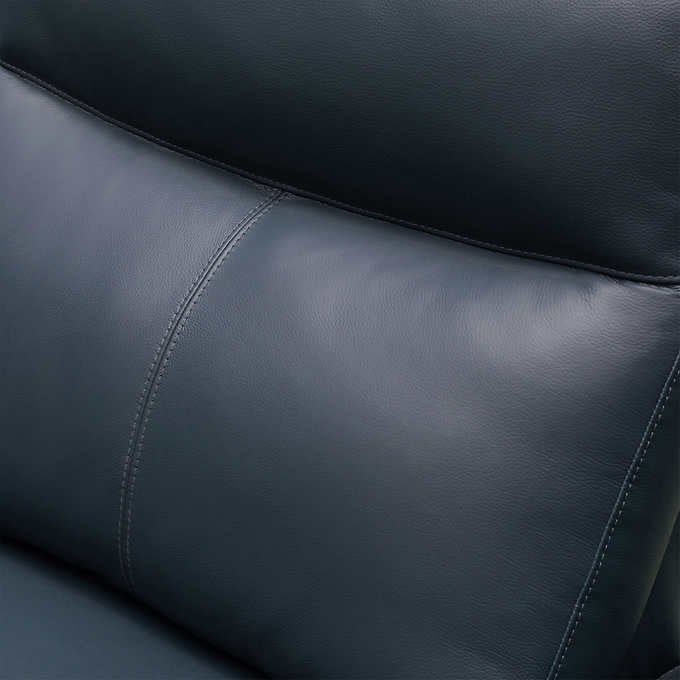 Kimmel Leather Power Reclining Sectional with Power Headrests
