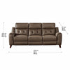 Malibu 3-piece Leather Power Reclining Set with Power Headrests – Sofa, Loveseat, Recliner