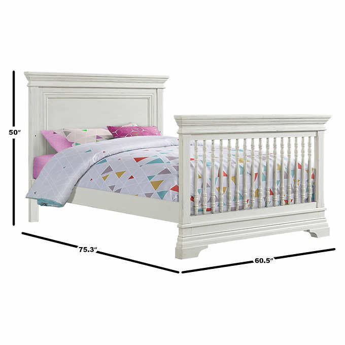 Imagio Baby Ashley 3-piece Crib Set, Brushed White