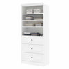 Bestar Audrea 36" Organize It Storage Unit with 3 Drawers in White