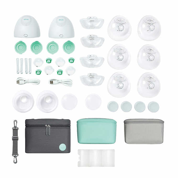 Elvie Wearable Hands-free Electric Breast Pump Kit with Elvie Catch and 3-in-1 Carry Bag