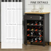 HOMCOM Modern Wine Storage Cabinet with Drawers, White
