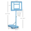 Soozier Basketball Hoop Stand, Height Adjustable to 5.2 ft-10 ft for Outdoor Use