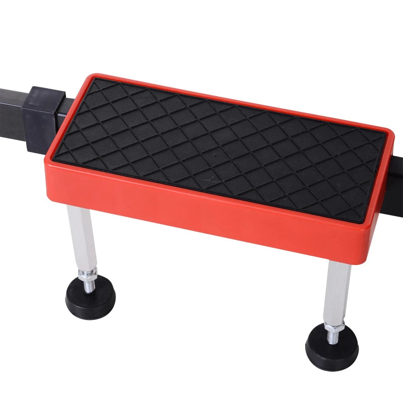 Soozier Universal Indoor Roller Bike Trainer for Exercise with Smooth/Quiet Rollers & Compatible with Any Tire Size - Red