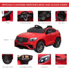 ShopEZ USA 12V Ride On Toy Car for Kids with Remote Control, Mercedes Benz AMG GLC63S Coupe, 2 Speed, with MP3, Electric Light, Horn, Suspension, Red