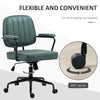 Vinsetto Microfiber Office Chair, Desk Chair with 360 Degree Swivel Wheels Adjustable Height Tilt Function Light Brown