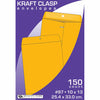 Quality Park Kraft Clasp Envelope, Metal Clasp, 10" x 13" 150-count