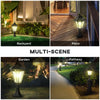 Outsunny 22" Outdoor Solar Lamp Post Light, All Weather Protection, for Backyard, White
