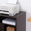 HOMCOM Printer Stand Multipurpose Moveable Filing Cabinet with Ample Inner Storage Space & 4 Easy-Rolling Wheels, Coffee