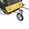 ShopEZ USA Elite 360 Swivel Bike Trailer for Kids Double Child Two-Wheel Bicycle Cargo Trailer With 2 Security Harnesses, Yellow