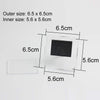 10 Pieces Magnetic Acrylic Picture Frames for Refrigerator Clear Acrylic Frames Magnetic Frames Fridge Magnets Blank Photo Frame for Refrigerator Office Cabinet for 2.2 x 2.2 Inch Photos, Square