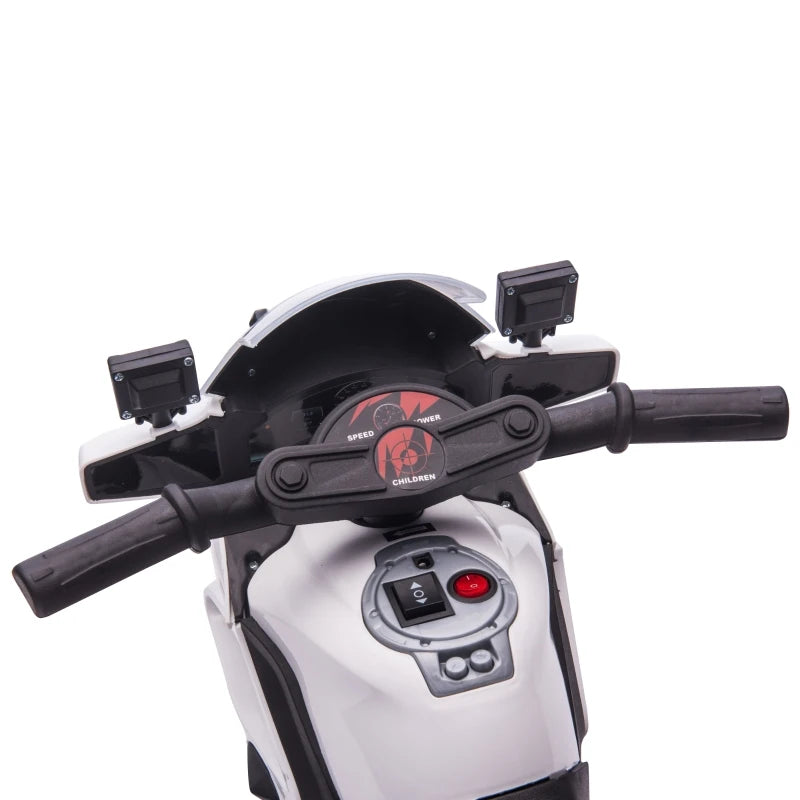 ShopEZ USA Kid's Ride-on Electric Cop Bike, Comes with Headlights and Two Training Wheels-1