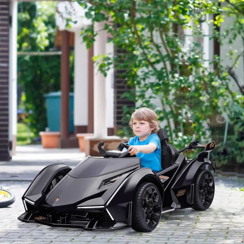 ShopEZ USA Lamborghini GT 12V Kids Ride-On Toy, Battery Powered Sports Car w/ Remote, Pink