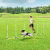 PawHut Dog Agility Equipment Dog Weave Pole Set Agility Starter Kit Pet Outdoor Exercise Training Set