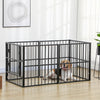 PawHut 33" - 60" x 31.5" Indoor & Outdoor Dog Playpen for Small & Medium Dogs, Dog Kennel Outdoor Playpen Dog Exercise Pen with Tall Height, Dog Run Enclosure