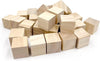Wood Blocks for Crafts, Unfinished Wood Cubes, 3cm Natural Wooden Blocks, Pack