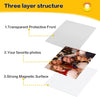 YixangDD 50 Pcs Magnetic picture frames for refrigerator 4x6Inch-Magnetic photo frames,White
