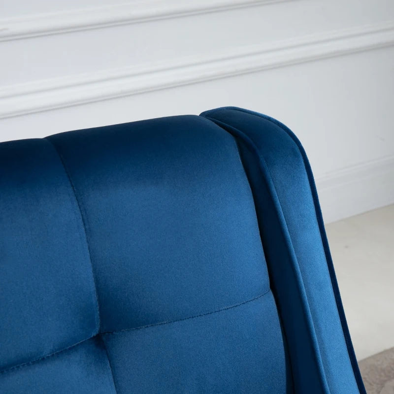 HOMCOM Modern Modular Chair Armless Fabric Seating Lounge Sofa for Living Room, Grey