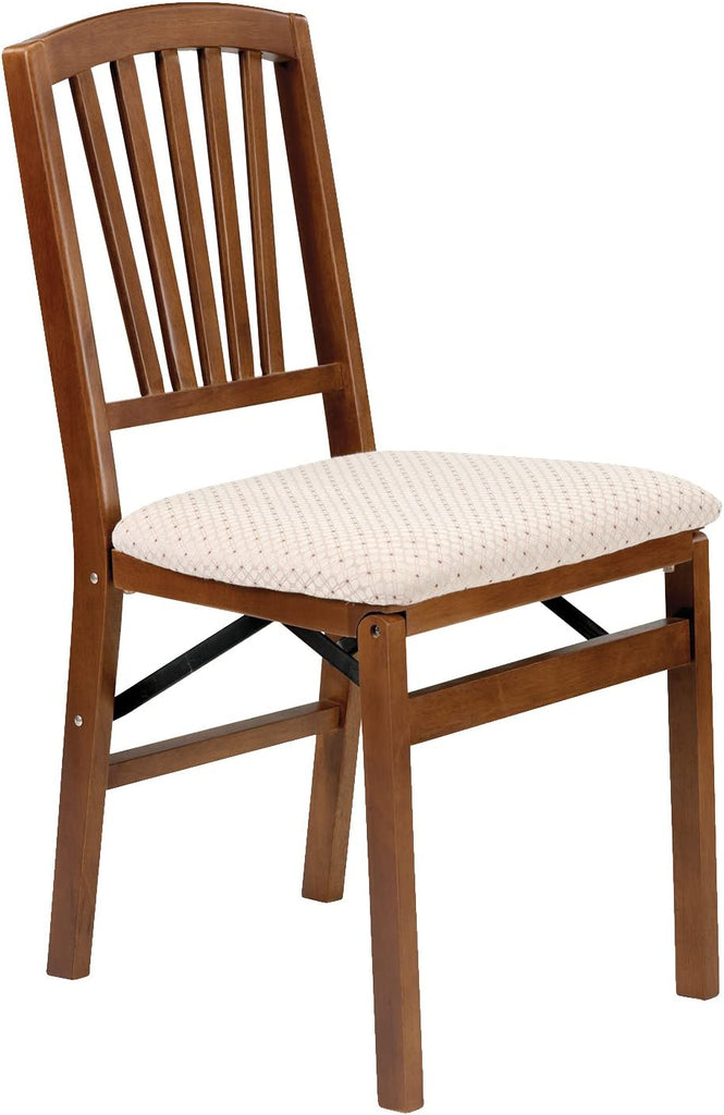 Stakmore Slat Back Folding Chair Finish, Set of 2, Fruitwood