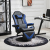 HOMCOM Gaming Recliner, Racing Style Video Gaming Chair with Adjustable Backrest and Footrest, High Back 360 Degree Swivel Computer Chair with Lumbar Support and Headrest, Blue
