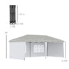 Outsunny 10' x 20' Pop Up Canopy Tent with 4 Sidewalls, Heavy Duty Tents for Parties, Outdoor Instant Gazebo with Carry Bag, for Outdoor, Garden, Patio, Green