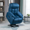 HOMCOM Lift Chair for Elderly Power Lift Recliner Chair with Side Pocket and Remote Control for Living Room Blue