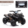 ShopEZ USA Kids Ride-on ATV Four Wheeler Car 6V Battery Powered Motorcycle with Music for 18-36 Months, Black