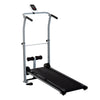 Soozier Folding 2-in-1 Manual Walking Incline Treadmill and Sit Up Exercise Machine